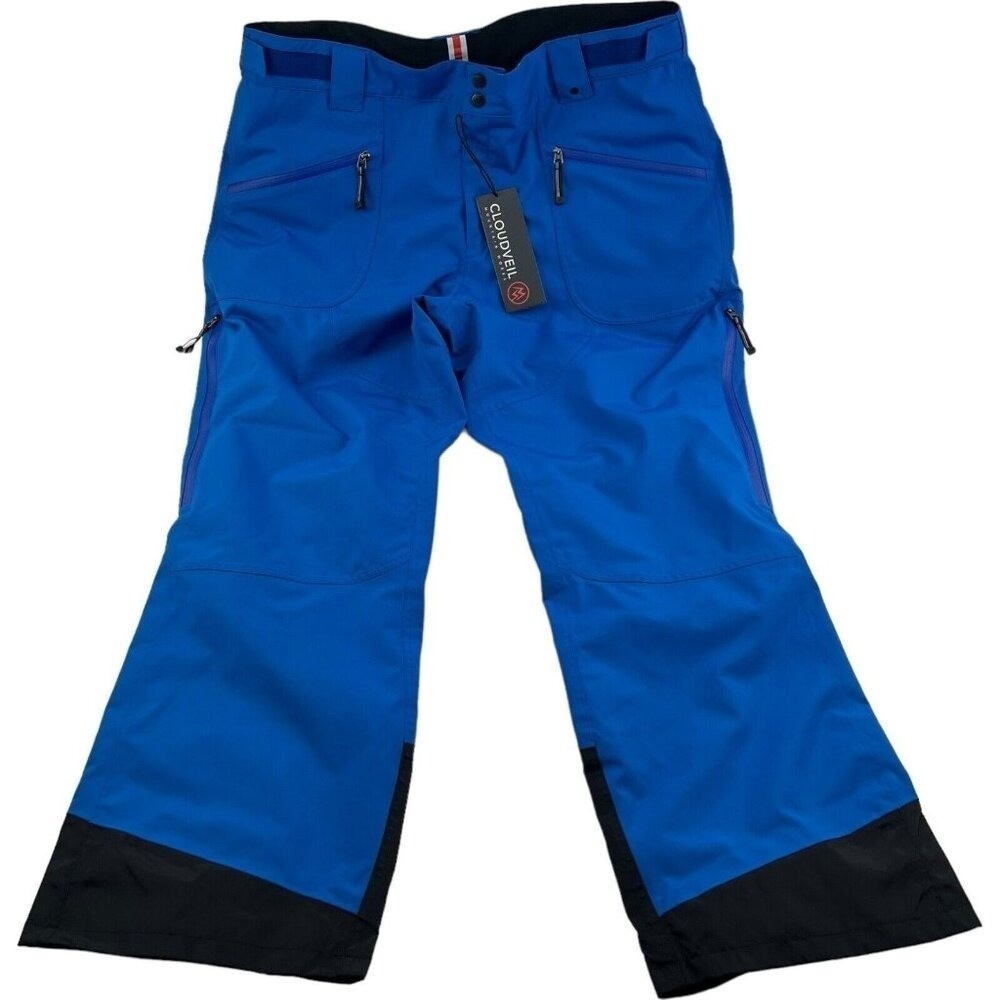 NWT Cloudveil Blue Galaxy 430 Koven Insulated Snow Pants Mens‎ Size 2XL XXL